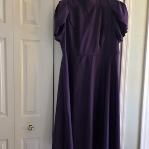 SHEIN Deep Purple Midi Dress